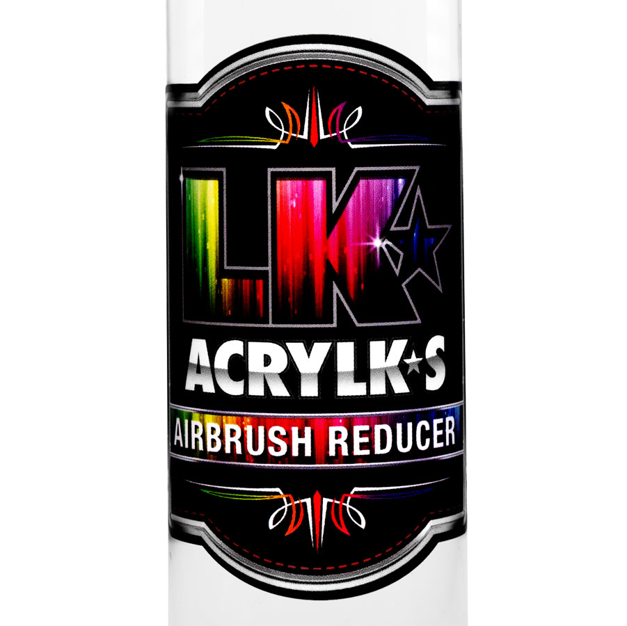 LK Acrylks Reducer ist Der optimale Verdünner für LK Acrylks. Der LK Acrylks Reducer wurde speziell zur Verbesserung der Trocknungs- und Fließeigenschaften von LK Acrylks beim Airbrushen entwickelt.