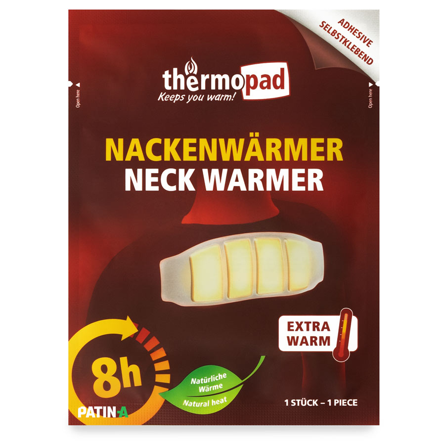 Der Thermopad Nackenwärmer ist ein selbstklebendes Wärmepad speziell für den Schulter- und Nackenbereich und hilft bei Schmerzen und Verspannungen.