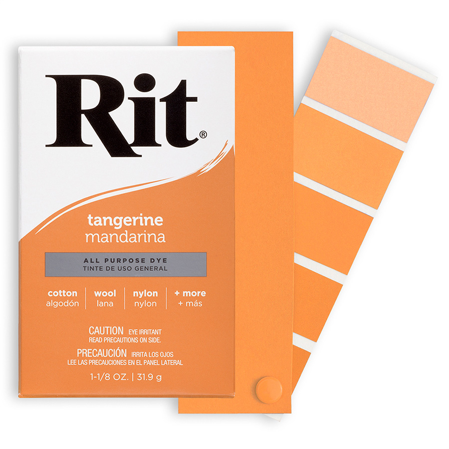Rit All-Purpose Dye Tangerine Schachtel Rit All-Purpose Dye Pulver Tangerine 31,9 g mit Farbverlauf