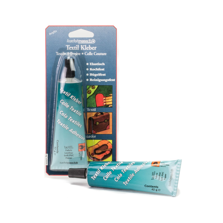 Fabric glue texfix Tube of texfix fabric glue with blister pack