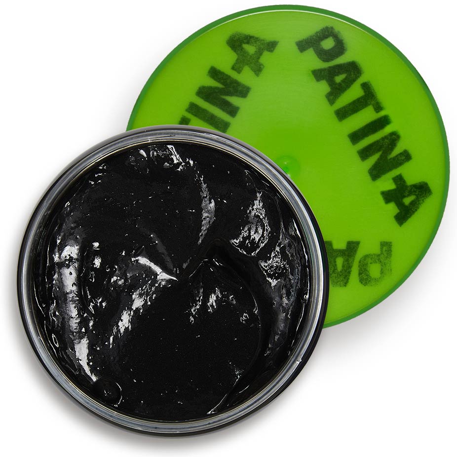 Patin-Gel, Gel de patine gris foncé PATIN-GEL gris foncé est un produit de patine spécial nouvellement développé pour une patine efficace sur de grandes surfaces.