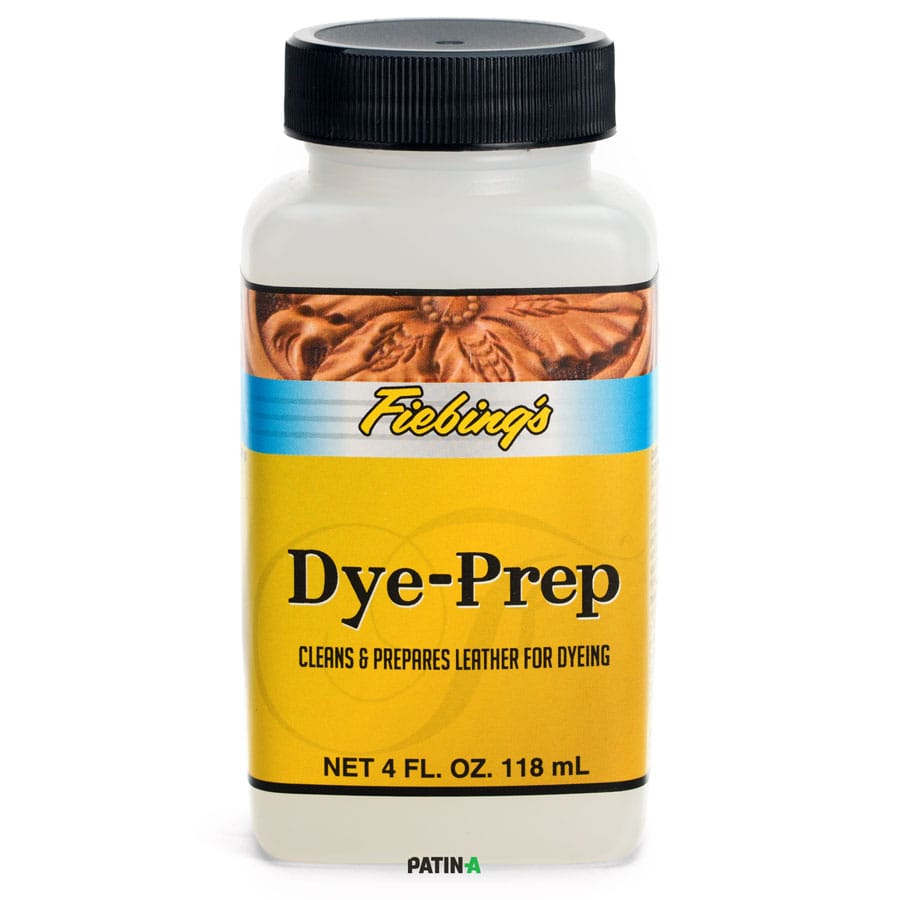 Fiebing's Dye Prep wird auf gegerbtem Leder angewendet, dass noch nicht gefärbt oder mit einem Finish versehen wurde, und bereitet dieses für die Färbung vor.