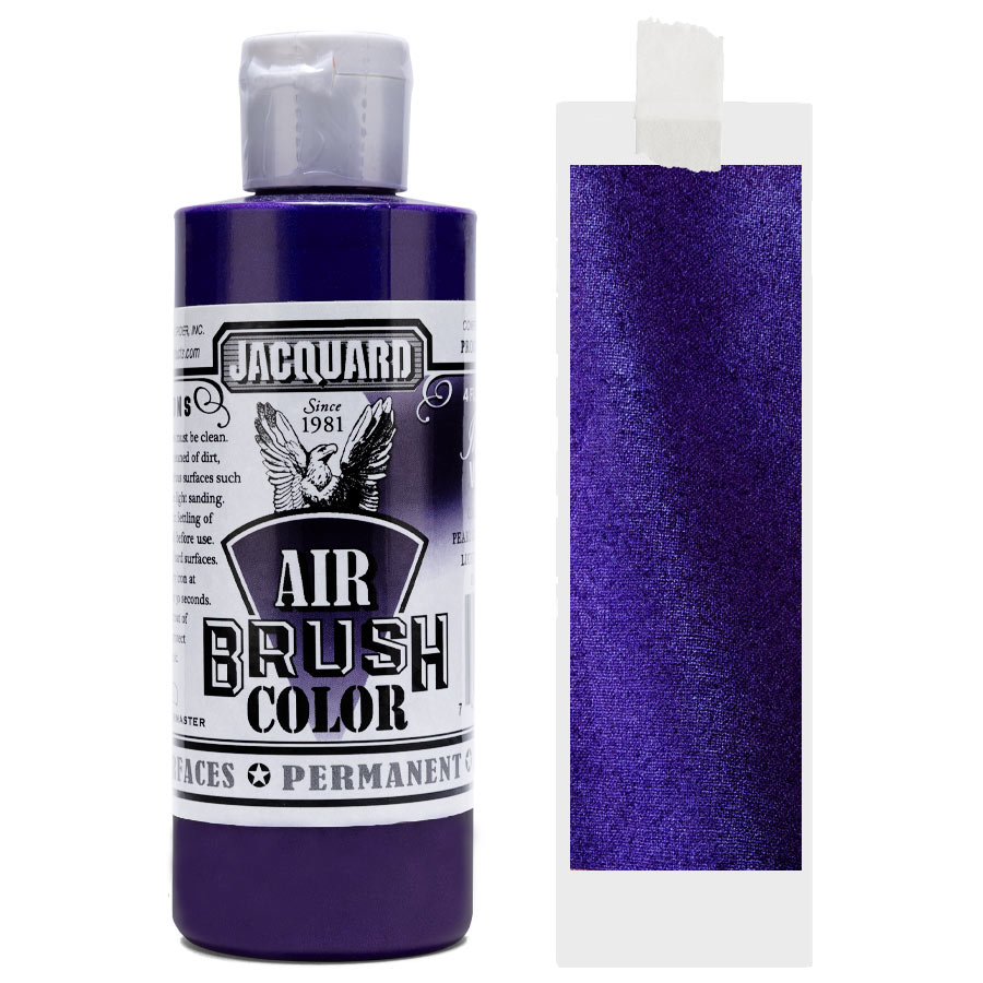 Jacquard Airbrush Irisierend 604 Violet Flasche Jacquard Airbrush Color Irisierend 604 Violet mit Farbmuster