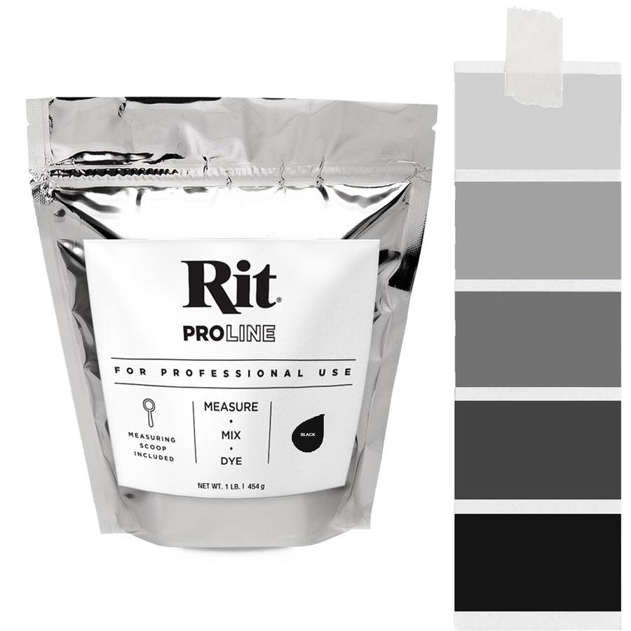 Rit ProLine Black 454 g Beutel Rit ProLine Universal-Textilfarbe Black 454 g mit Farbverlauf