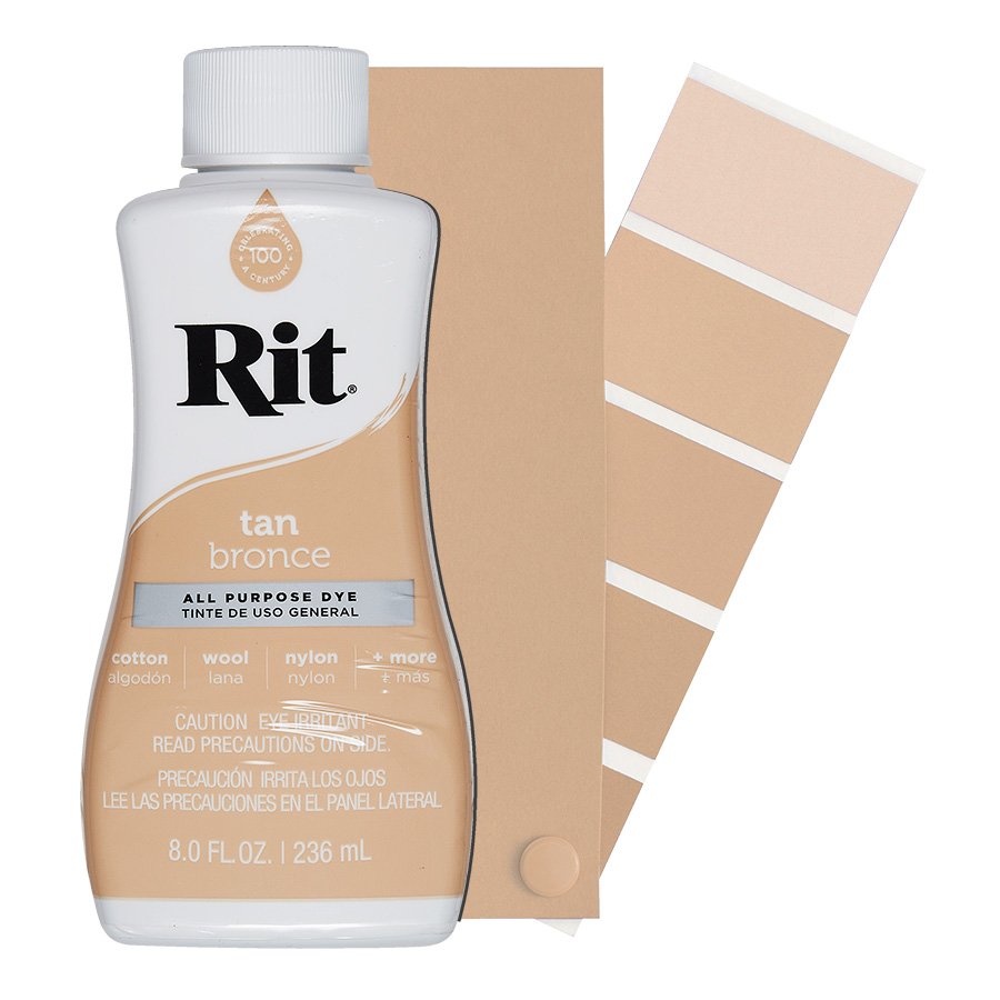 Rit All-Purpose Dye Tan 236 ml Flasche Rit All-Purpose Dye flüssig Tan 236 ml mit Farbverlauf