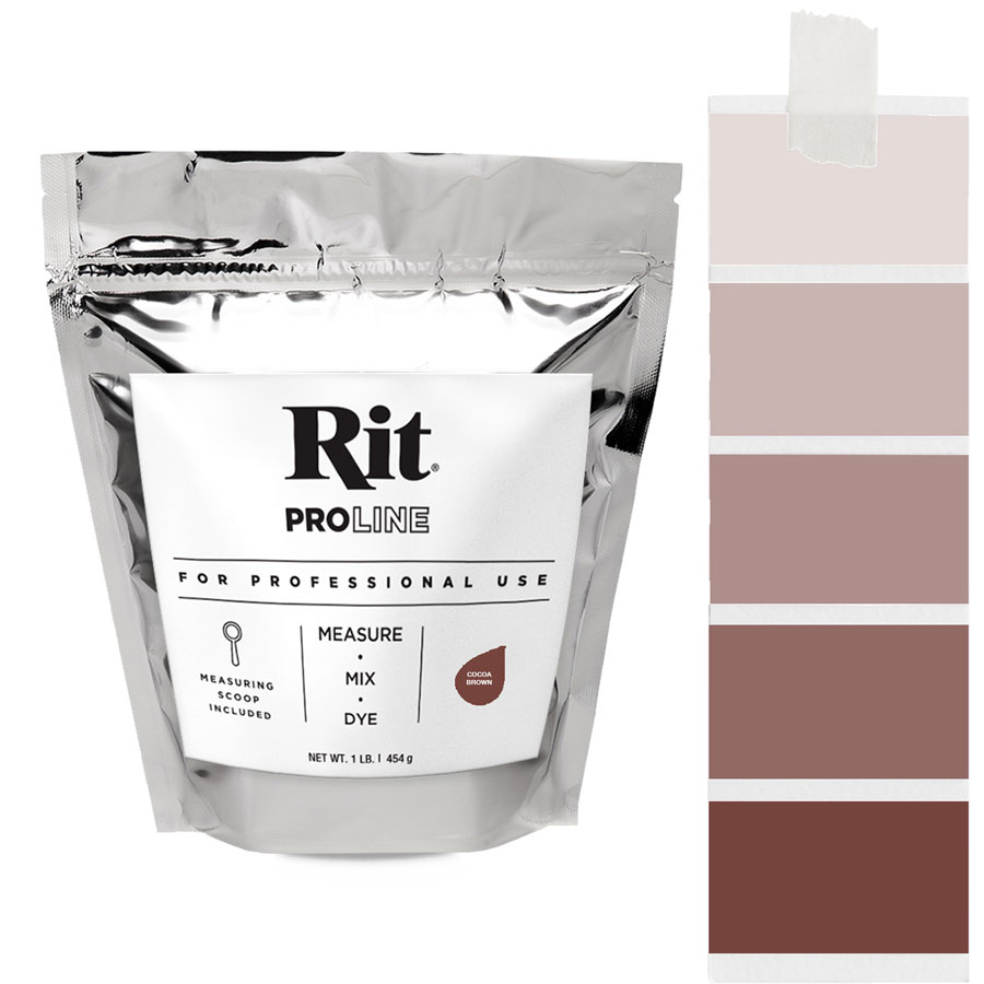 Rit ProLine Cocoa Brown 454 g Beutel Rit ProLine Universal-Textilfarbe Cocoa Brown 454 g mit Farbverlauf