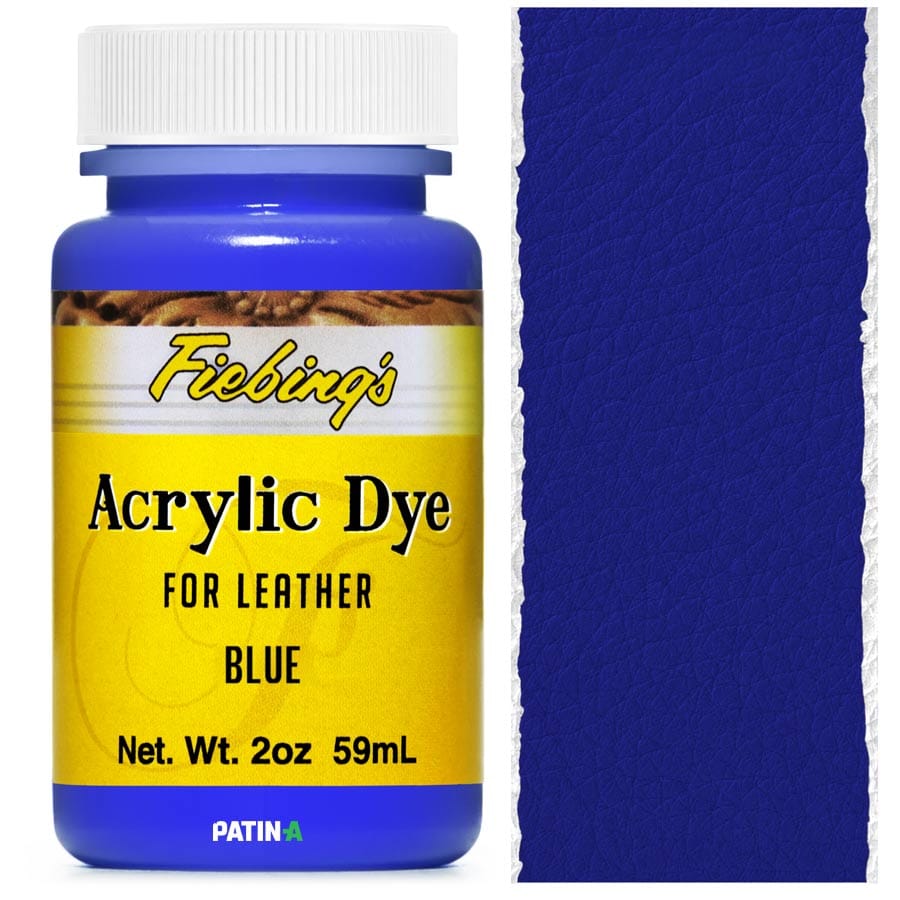 Fiebing’s Acrylic Leather Dye, 11 flexible, stark deckende Acryllederfarben, um dunkle Leder heller zu färben o. zum Malen