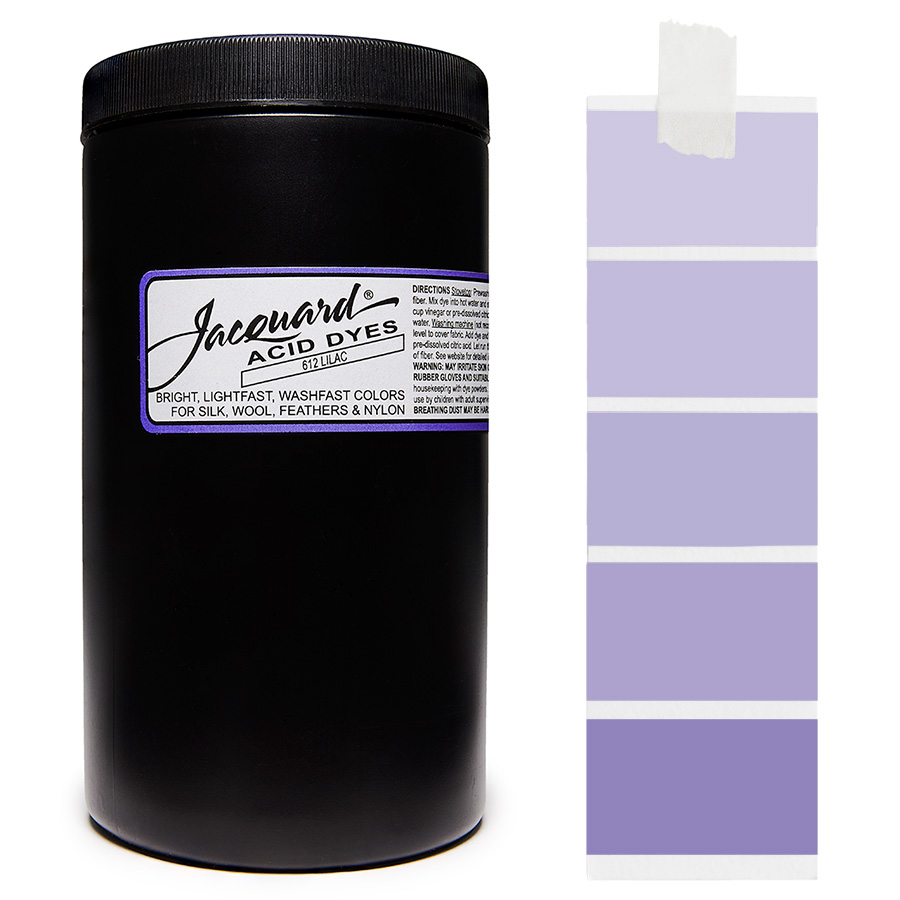 Jacquard Acid Dye 612 Lilac 450 g Dose Jacquard Acid Dye 612 Lilac 450 g mit Farbverlauf für Wolle und Seide