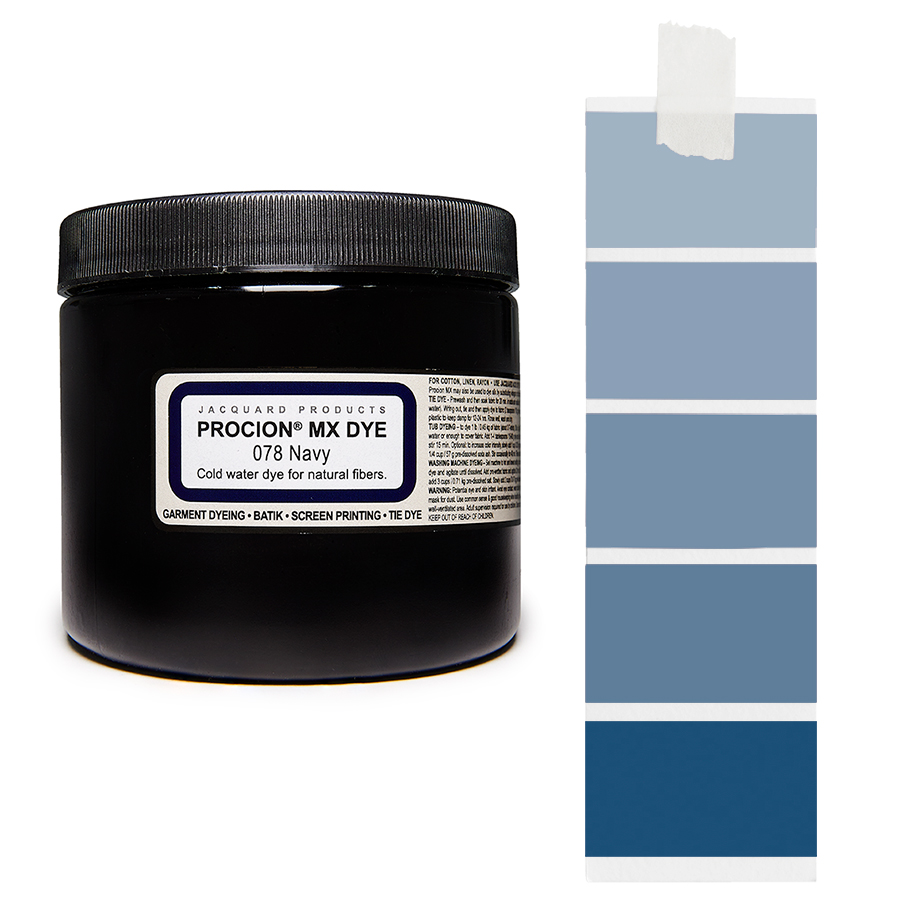 Jacquard Procion MX 078 Navy 227 g Dose Jacquard Procion MX 078 Navy 227 g mit Farbverlauf, Kaltwasser-Textilfarbe