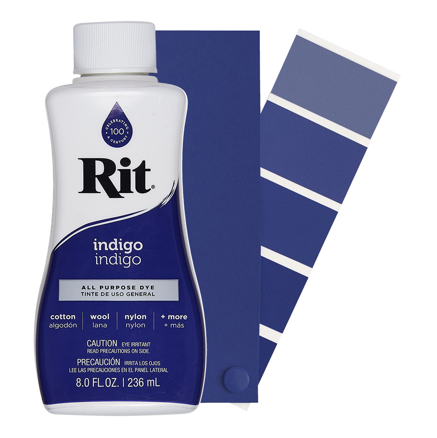Rit All-Purpose Dye Indigo 236 ml Flasche Rit All-Purpose Dye flüssig Indigo 236 ml mit Farbverlauf