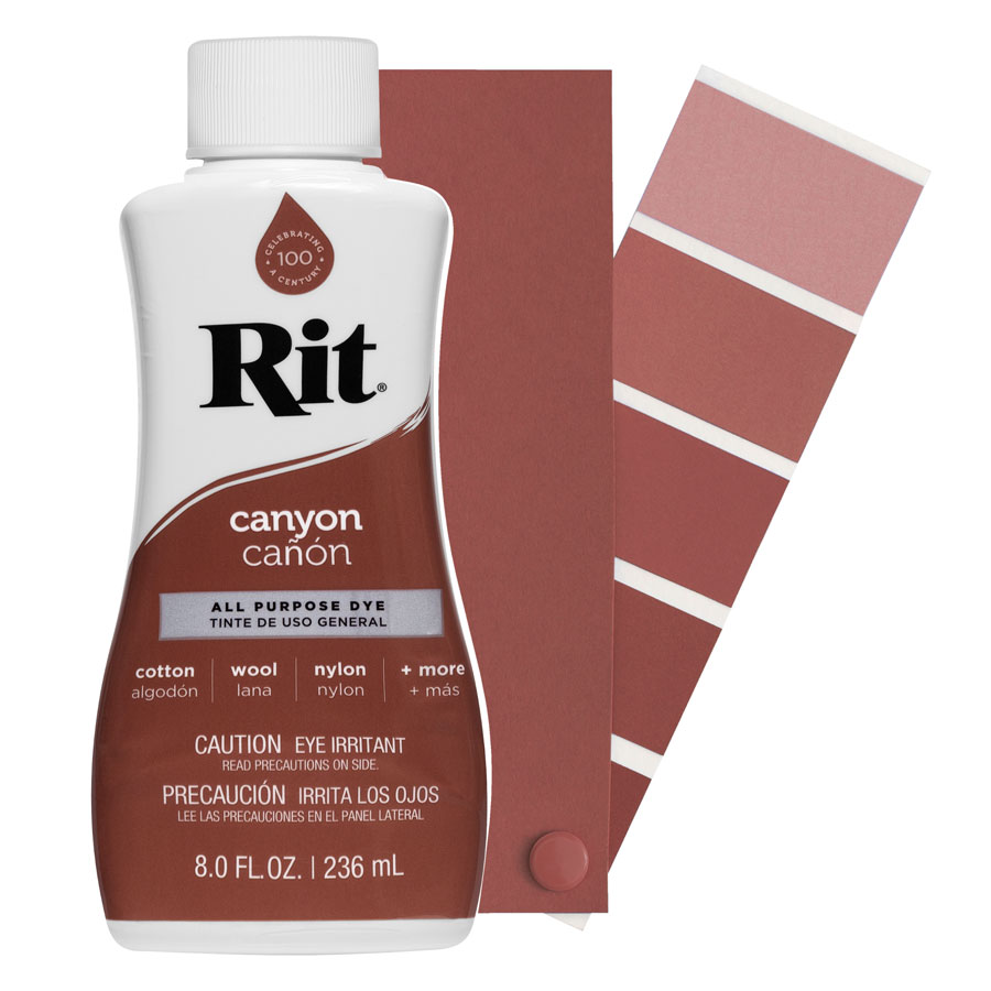 Canyon Rit All-Purpose Dye, Universal Textilfarbe, 39 intensive Farbtöne - Sneaker färben, T-Shirt färben, Baumwolle färben, Polyamidfarbe, Nylon färben, Rit dye, Jacquard, Marabu, Simplicol