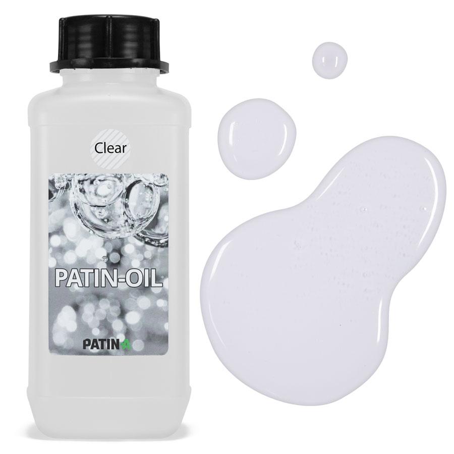 Mit dem neutralen PATIN-OIL Clear lassen sich einfach Schweißflecken in z.B. Hemden, T-Shirts, Sportbekleidung etc. herstellen. Natürlich lässt sich damit auch Schweiß in den Haaren simulieren.