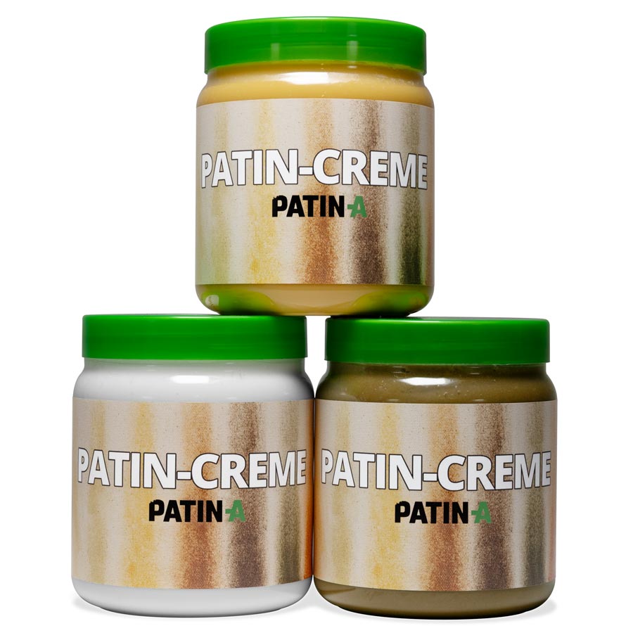 Patin-Creme 3er Set helle Farbtöne.3 Helle Patinercremes im günstigen Set. Weiß, Schweiß & Kragenschmutz & Fullers Earth - für perfekte Kostümpatinierung.
