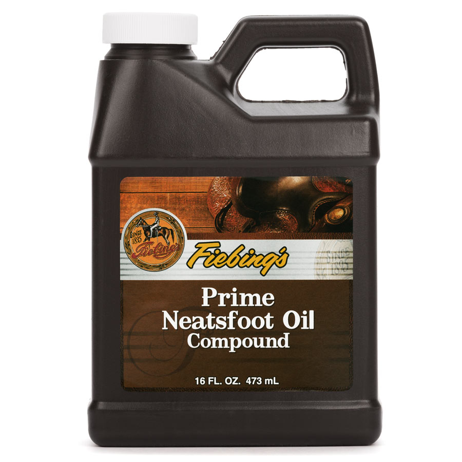 Le composé Prime Neatsfoot Oil Compound de Fiebing est une combinaison d'huile de pied de bœuf de haute qualité et d'autres huiles pour cuir utiles, naturelles et synthétiques.