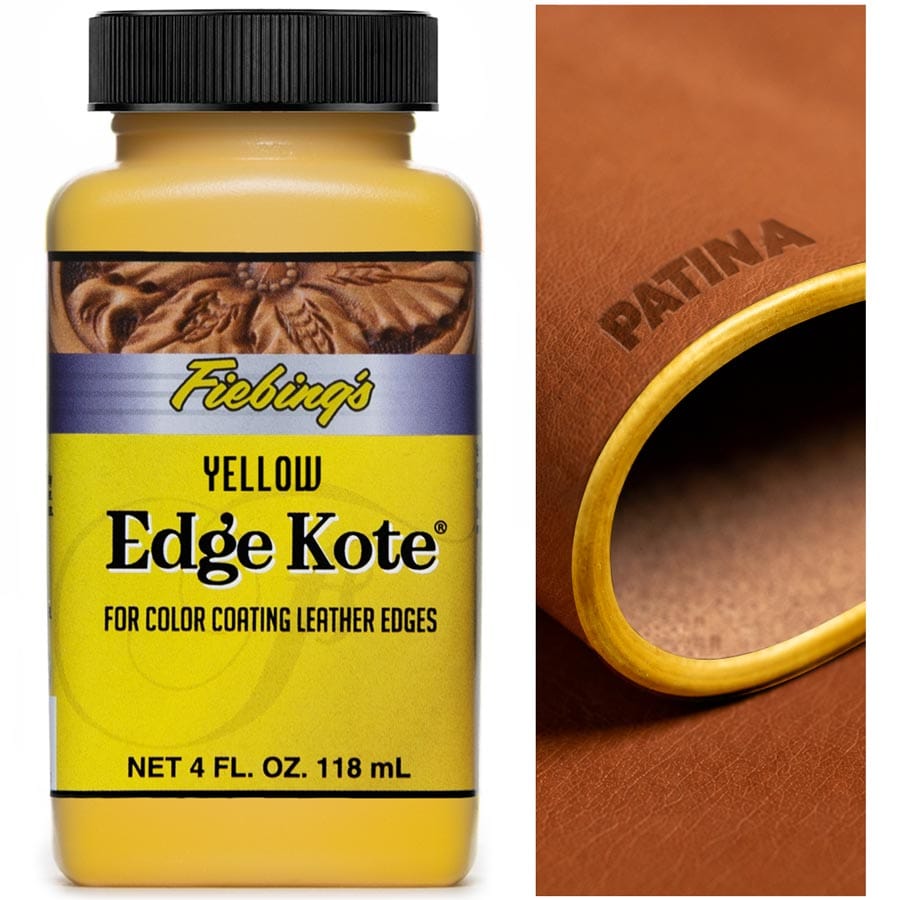 Fiebing's Edge Kote ist ein wasserfester Spezialkantenlack auf Acrylbasis zur Veredelung von Lederkanten & Rückseiten von Leder