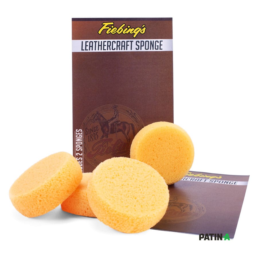 Fiebing's Leathercraft Sponges: round shape and fine pores make these sponges utterly perfect for dyeing leather