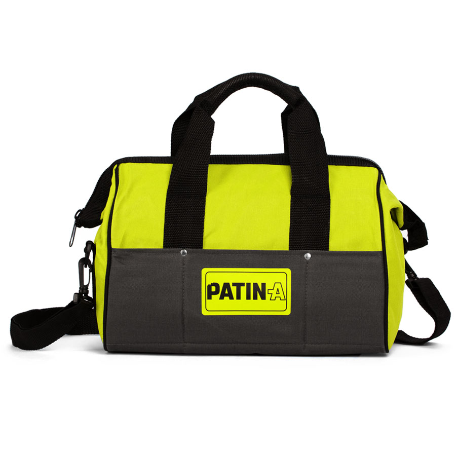 PATIN-A SET 2 Patinierset in Tasche Gelb-graue PATIN-A Werkzeugtasche mit Schultergurt