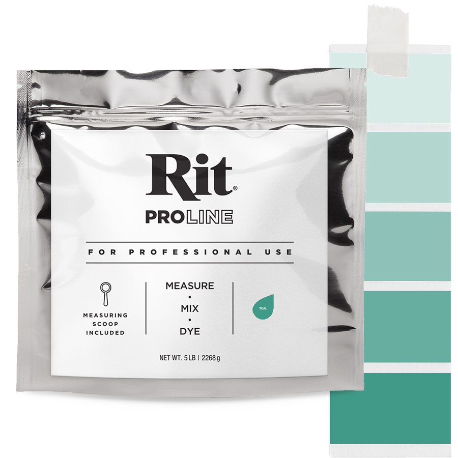 Rit ProLine Teal 2267 g Beutel Rit ProLine Universal-Textilfarbe Teal 2267 g mit Farbverlauf