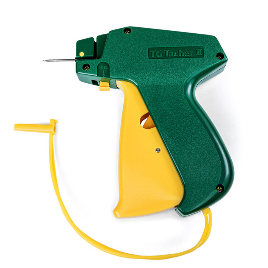 Pistolet d'étiquetage TG-Tacher II standard Pistolet d'étiquetage TG-Tacher II standard vert à poignée jaune avec aiguille