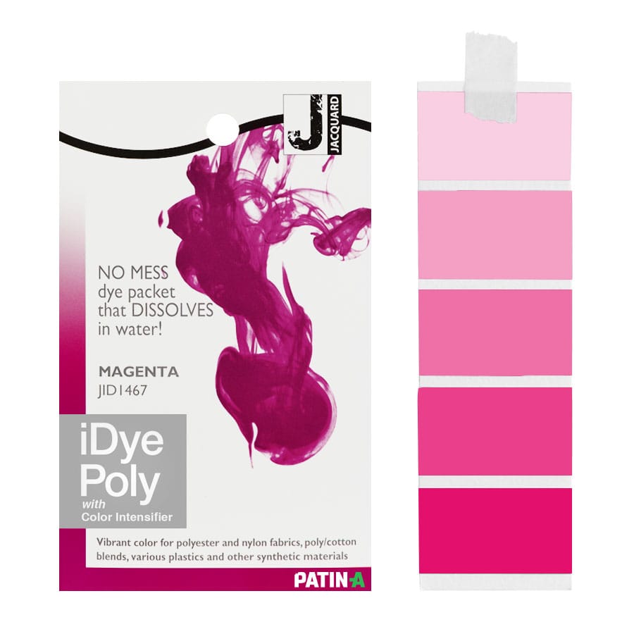 iDye Poly 467 Magenta Beutel Jacquard iDye Poly 467 Magenta mit Farbabstufungen