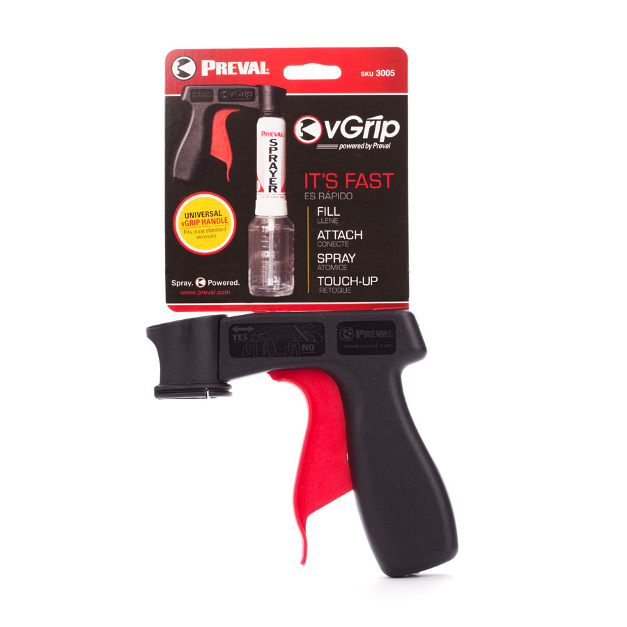 PREVAL vGrip Sprühpistolengriff PREVAL vGrip Sprühpistolengriff mit Verpackung