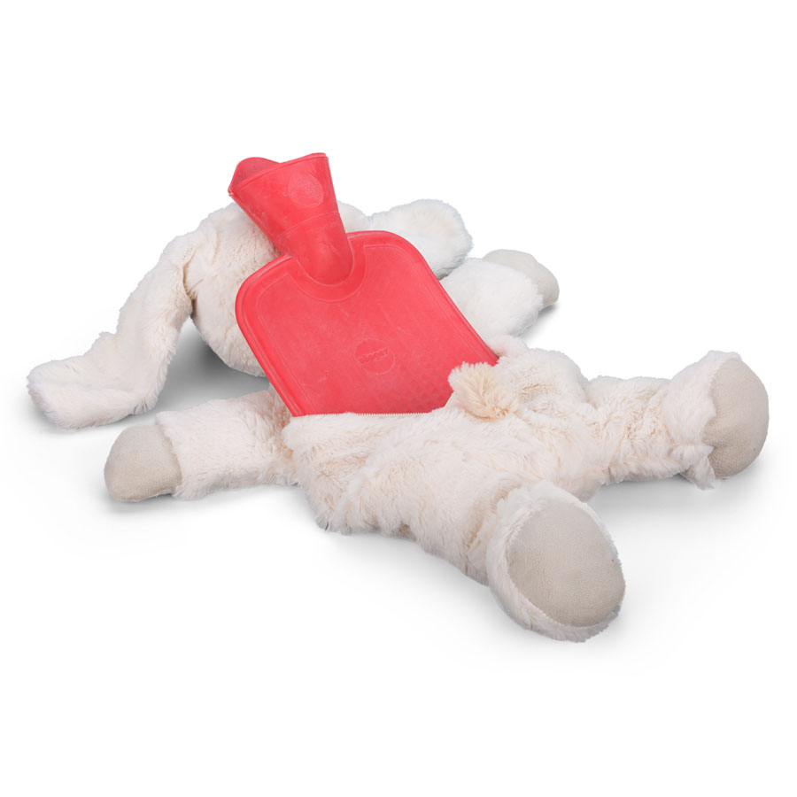 Wärmflaschen-Hase Hoppsy 0,8 L Produkt mit der Wärmflasche
