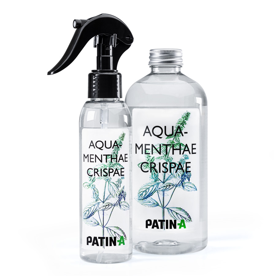 Krauseminzwasser Aqua menthae crispae Sprühflasche und Flasche PATIN-A Krauseminzwasser Aqua menthae crispae