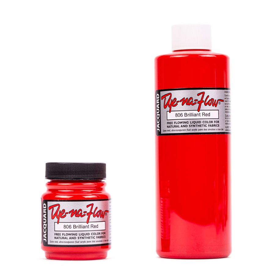 Jacquard Dye-Na-Flow Stofffarbe Dye-Na-Flow 806 Brilliant Red in 67 ml und 236 ml