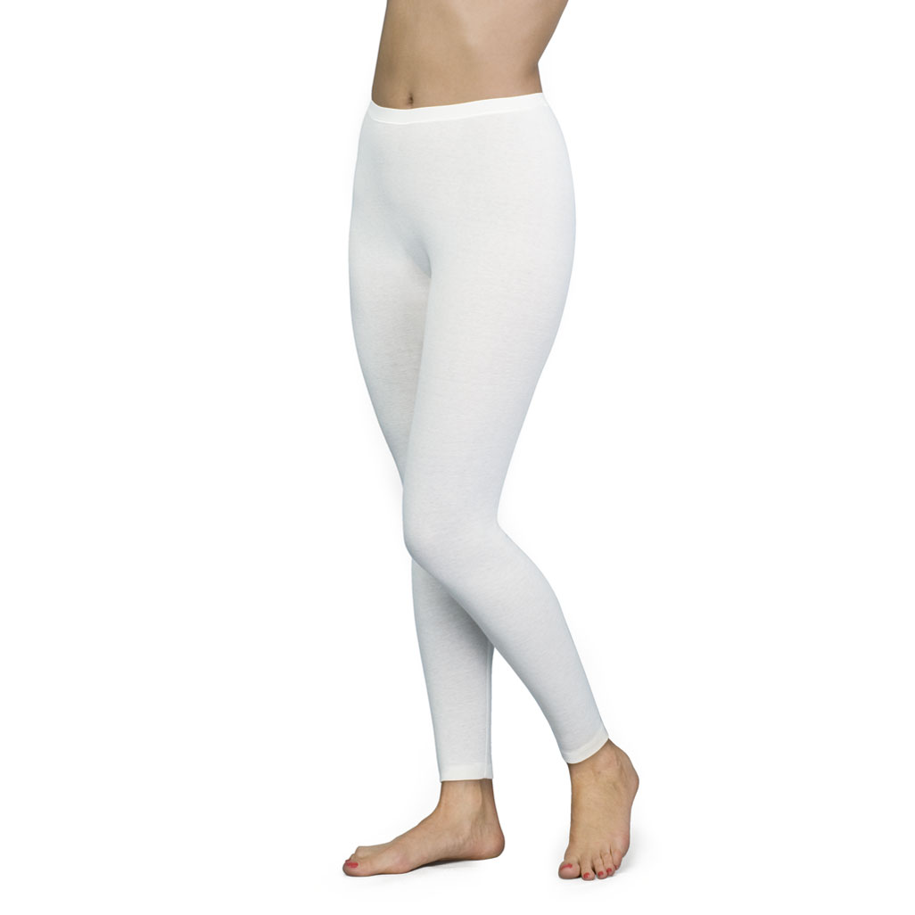con-ta Hose lang ecru Lange Damenhose wollweiß aus Angora-Baumwolle von con-ta