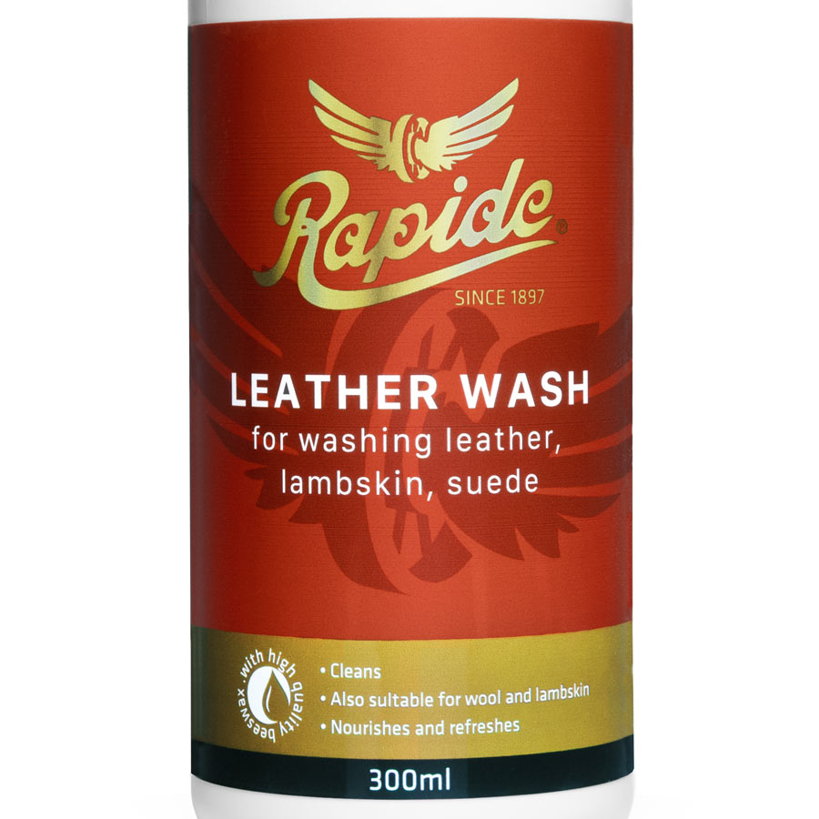 Rapide Leather Wash ist ein hochkonzentriertes Waschmittel für Maschinen- und Handwäsche von Leder und Wolle