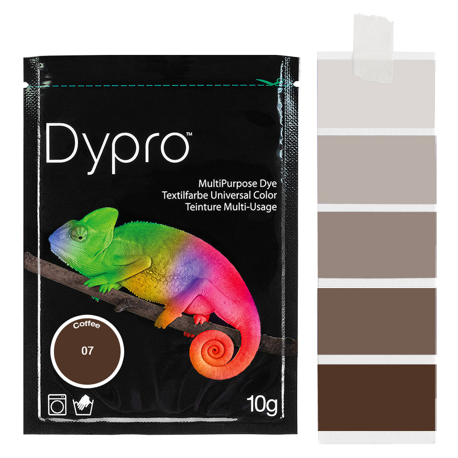 Dypro Coffee 10 g Beutel Dypro Universal-Color Textilfarbe Coffee 10 g mit Farbverlauf