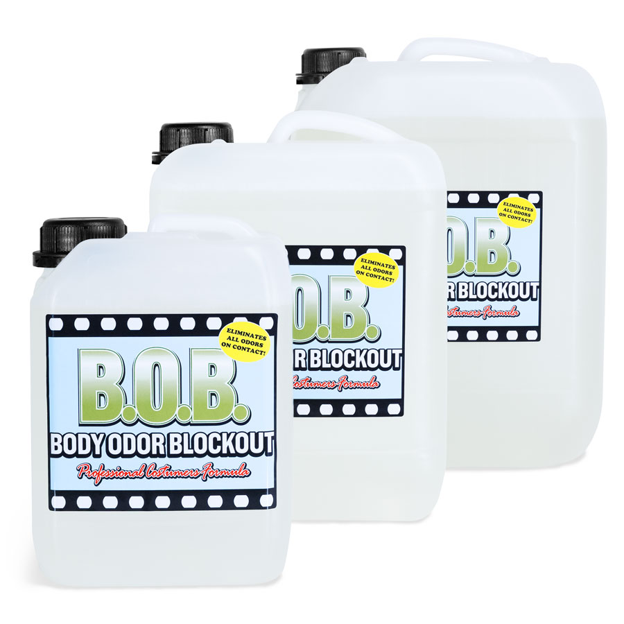 B.O.B.™ wird international in Kostümabteilungen zur Entfernung von störenden Gerüchen aus Kostümen genutzt.  Der Geruchsneutraliserer kann auf allen Oberflächen angewendet werden und verfärbt oder zerstört diese nicht.