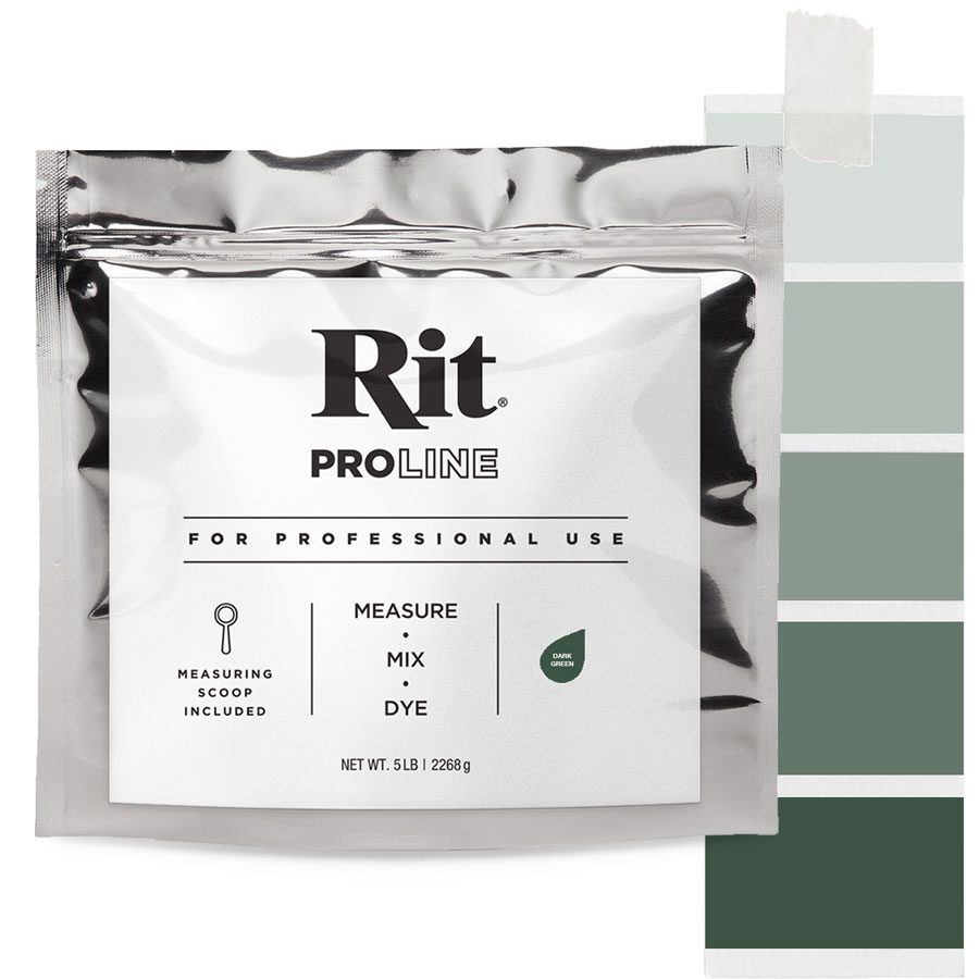 Rit ProLine Dark Green 2267 g Beutel Rit ProLine Universal-Textilfarbe Dark Green 2267 g mit Farbverlauf