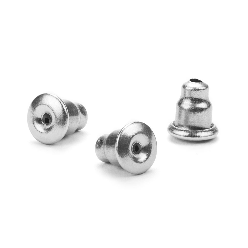 Ohrsteckerverschlüsse Premium Edelstahl-Ohrsteckerverschlüsse Premium, 10 Stück
