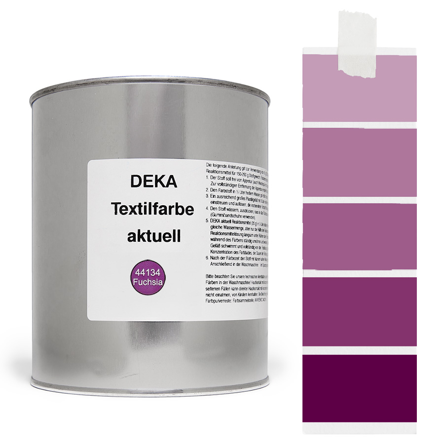 DEKA aktuell Fuchsia 500 g Dose DEKA aktuell Textilfarbe Fuchsia 500 g mit Farbverlauf