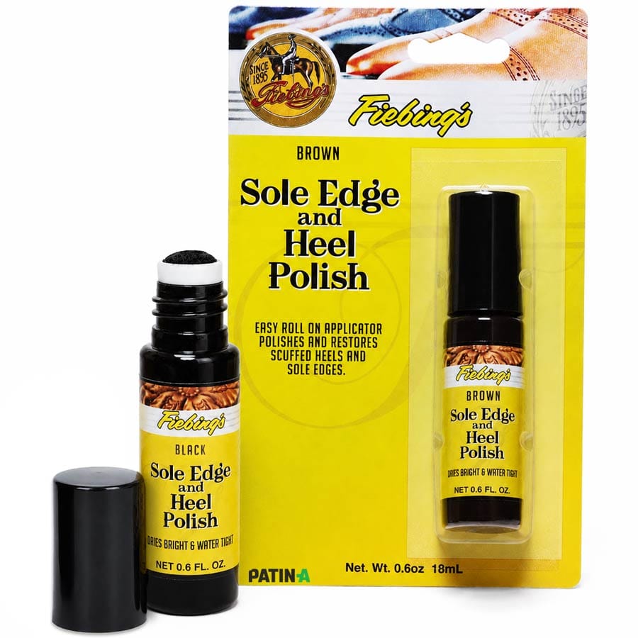 Fiebing's Sole Edge & Heel Polish läßt Absätze und Sohlenränder im Nu wieder aussehen wie neu