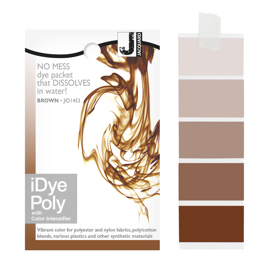 Jacquard iDye Poly 453 Brown 14 g Beutel Jacquard iDye Poly 453 Brown 14 g mit Farbverlauf, Textilfarbe für Polyester