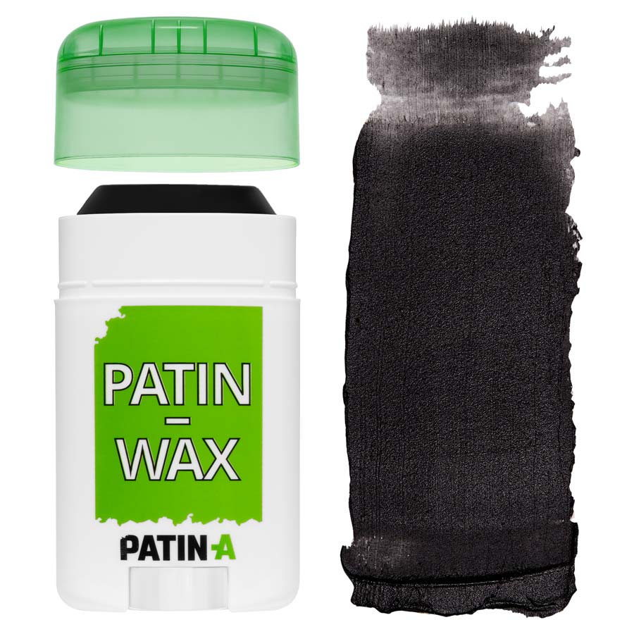 PATIN-WAX Stick Black PATIN-WAX Patinierstift Black mit Farbaufstrich