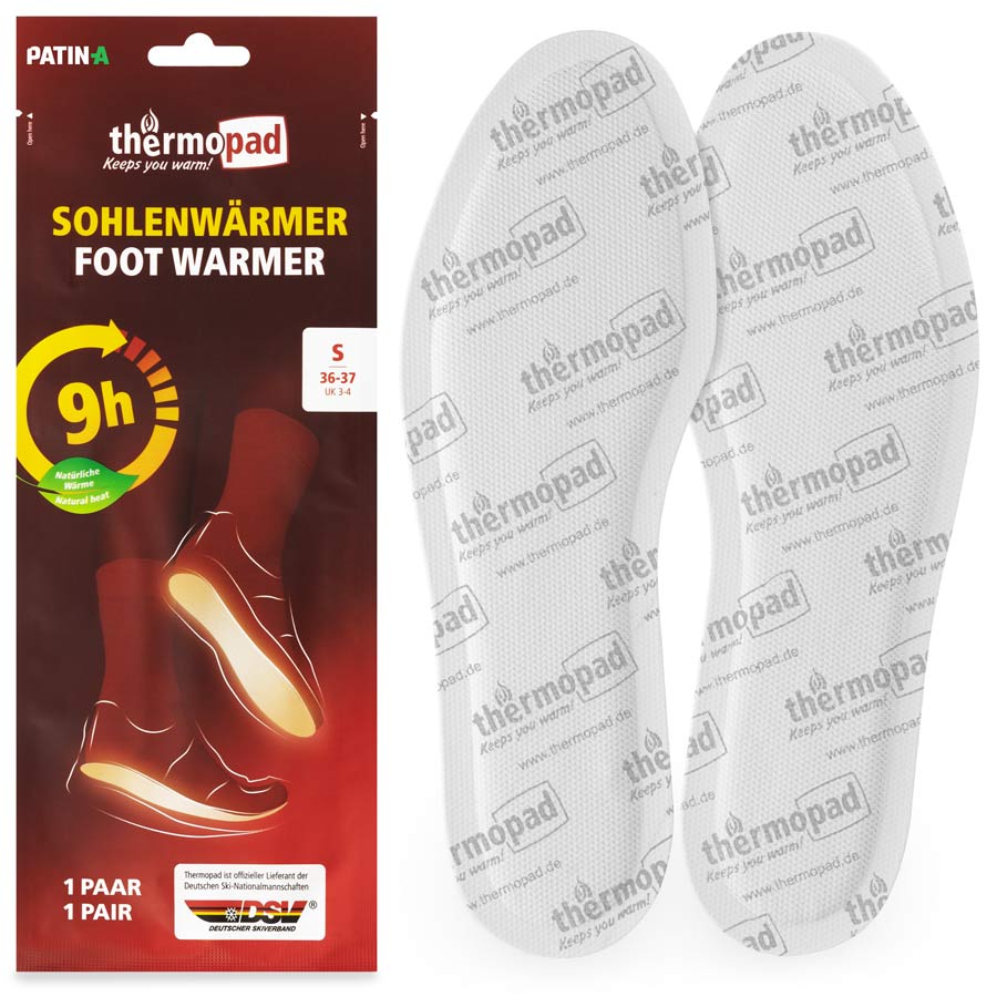 Thermopad foot warmer S Thermopad foot warmer insole size S with packaging