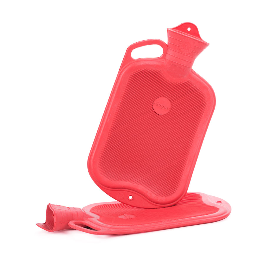 Gummi-Wärmflasche mit Haltegriff 2 l Sänger Gummi-Wärmflasche 2 l mit Haltegriff, zwei Stück