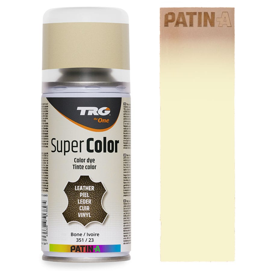 TRG SuperColor 351 Bone TRG SuperColor Lederfarbspray Bone 351 mit Farbmuster
