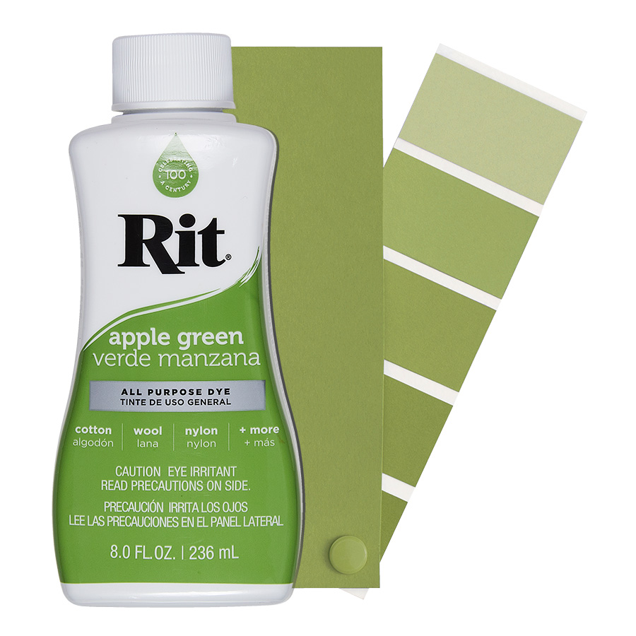Rit All-Purpose Dye Apple Green 236 ml Flasche Rit All-Purpose Dye flüssig Apple Green 236 ml mit Farbverlauf