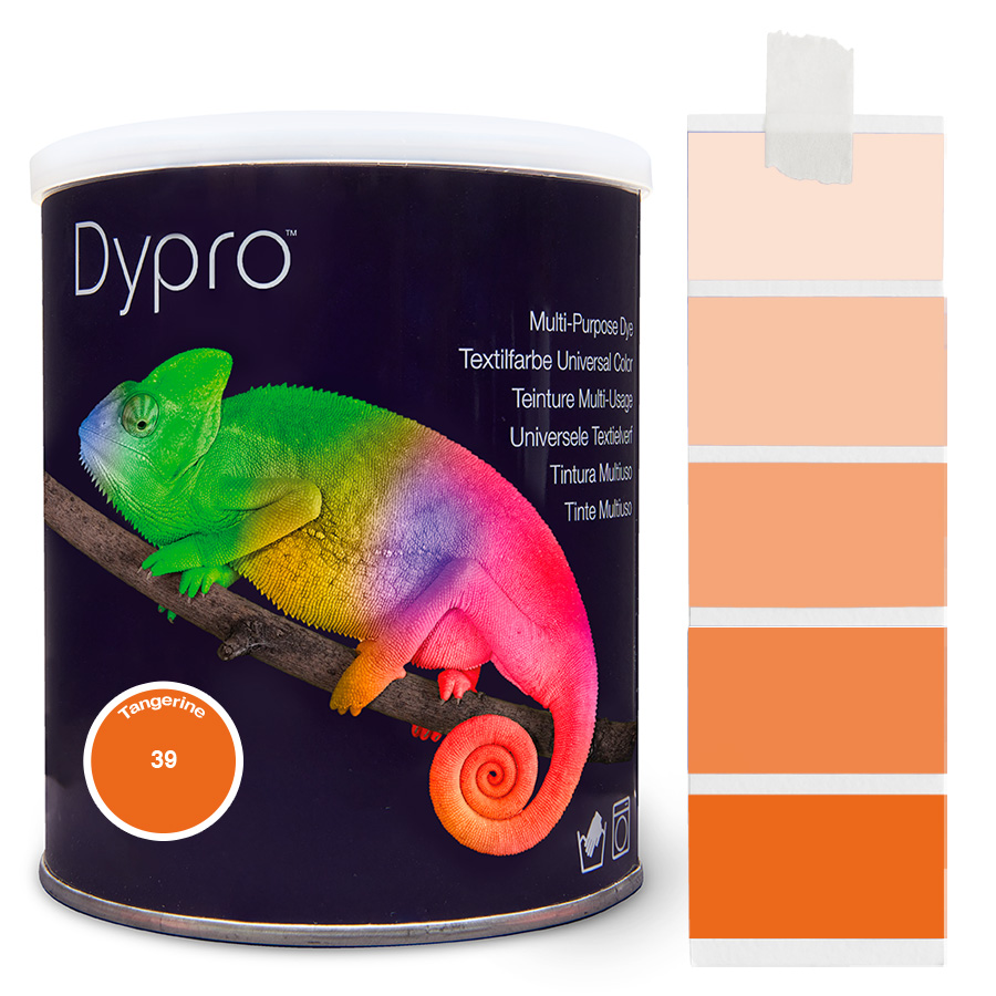Dypro Tangerine 500 g Dose Dypro Universal-Color Textilfarbe Tangerine 500 g mit Farbverlauf