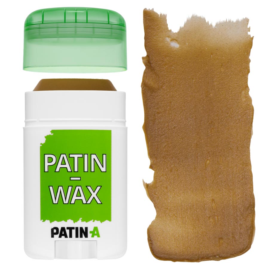 PATIN-WAX ist unser Patinierstick in einer Kunststoffdrehhülse. PATIN-WAX ist die perfekte Patina um Kostüme richtig zu verschmutzen und zu altern.
