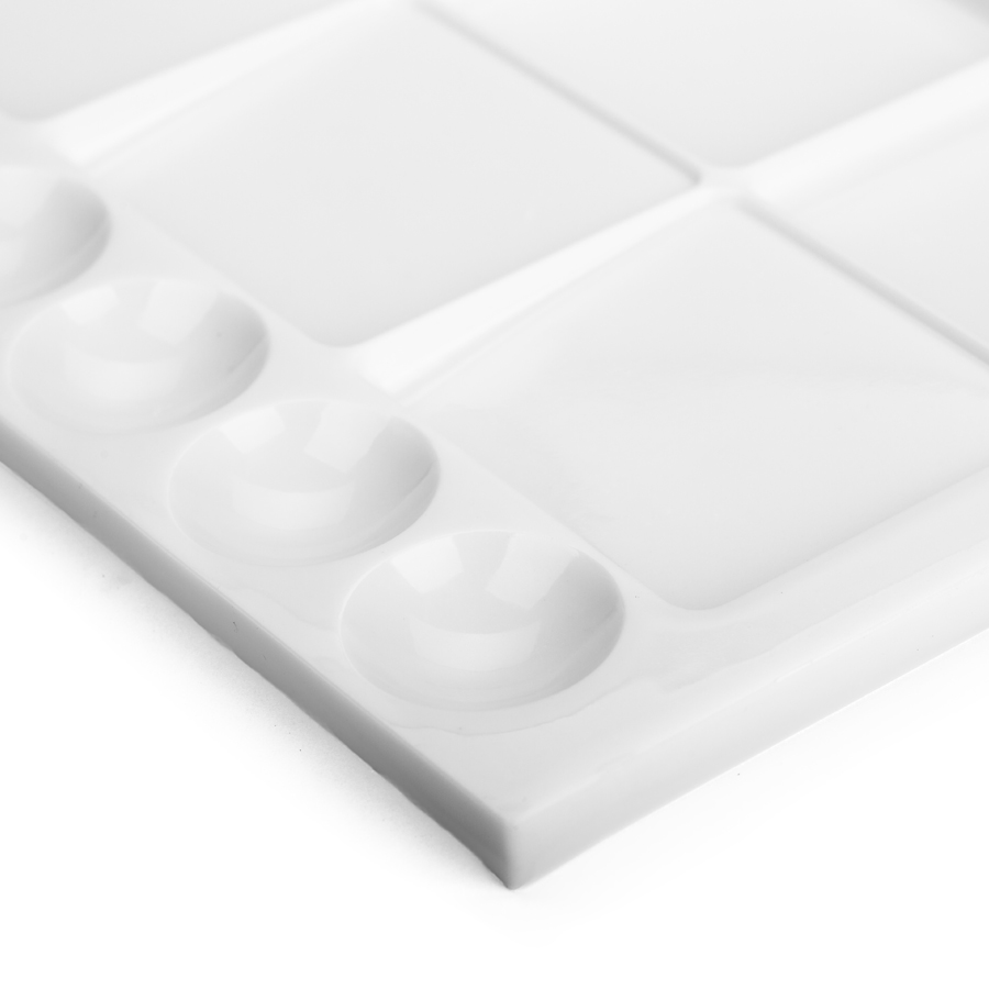 Farbmischpalette mit 20 Mulden - Makro 2