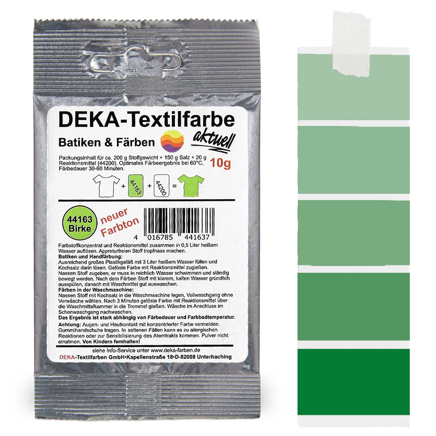 DEKA aktuell Birke 10 g Beutel DEKA aktuell Textilfarbe Birke 10 g mit Farbverlauf