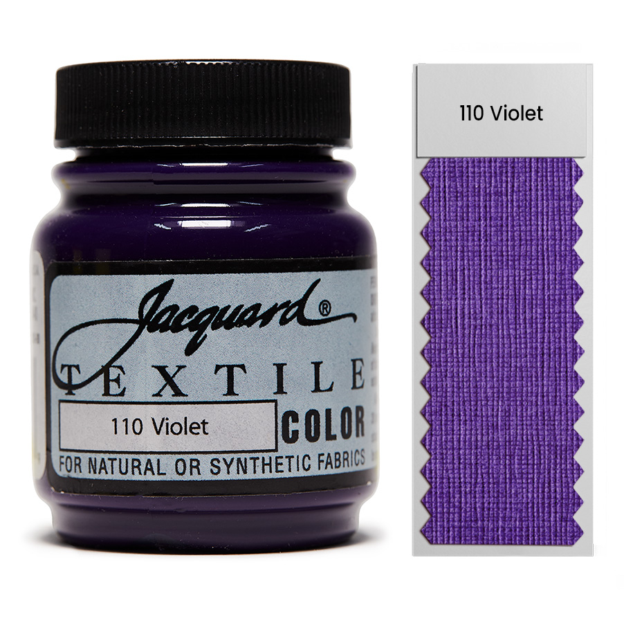 Jacquard Textile Color 110 Violet 67 ml Dose Jacquard Textile Color 110 Violet 67 ml mit Farbaufstrich, Stoffmalfarbe