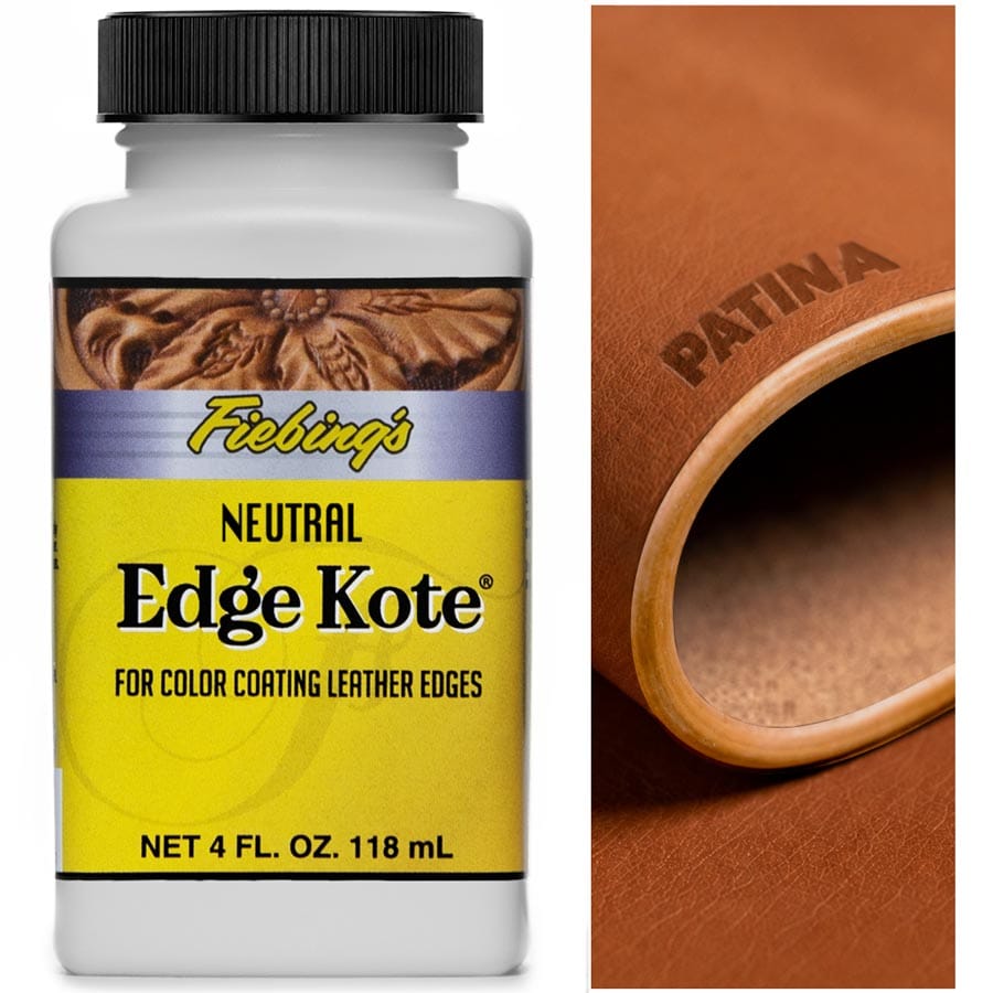 Fiebing's Edge Kote ist ein wasserfester Spezialkantenlack auf Acrylbasis zur Veredelung von Lederkanten & Rückseiten von Leder