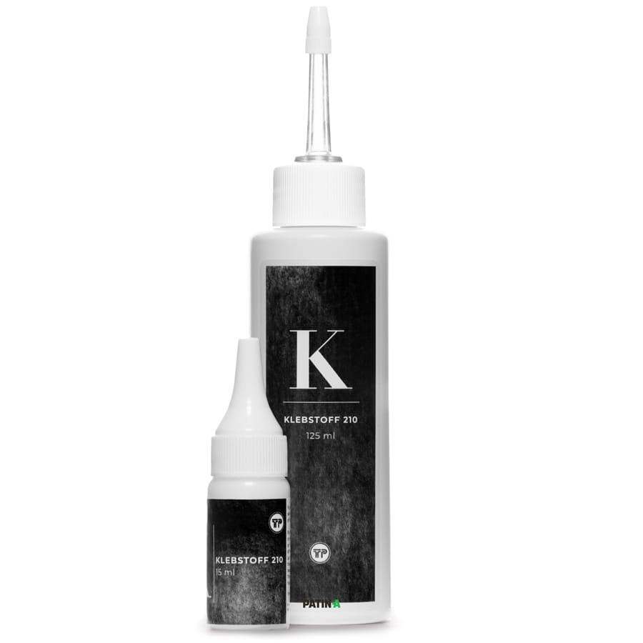Klebstoff 210 eignet sich zur dauerhaften, permanenten Verklebung von Haarteilen mit Vollfolien-Monturen auf der Haut.