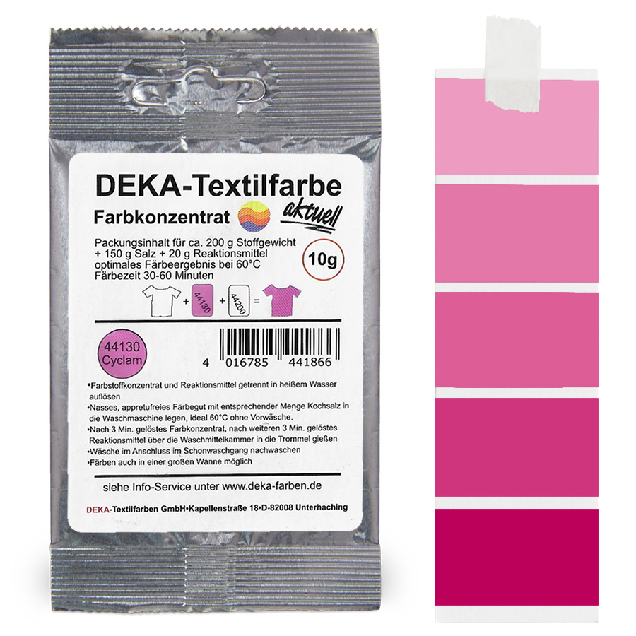 DEKA aktuell Cyclam 10 g Beutel DEKA aktuell Textilfarbe Cyclam 10 g mit Farbverlauf